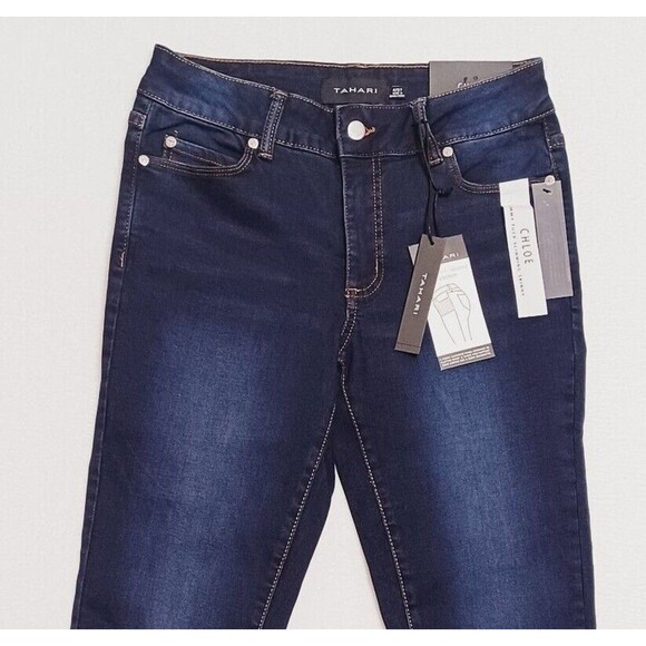 Tahari Chloe Tummy Tuck Slimming Fit Solution Women's Skinny Jeans Size 4 - Picture 6 of 9